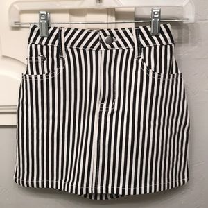 NWT Striped Mini Skirt